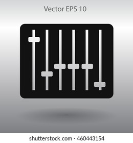 equalizer in retro style vector illustration