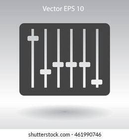 equalizer in retro style vector illustration