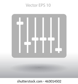 equalizer in retro style vector illustration