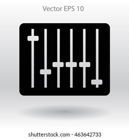 equalizer in retro style vector illustration