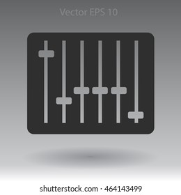 equalizer in retro style vector illustration