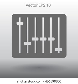 equalizer in retro style vector illustration