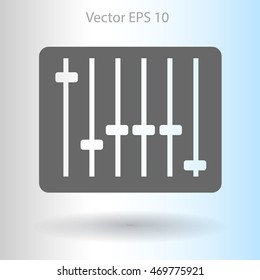 equalizer in retro style vector illustration