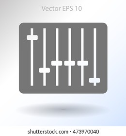 equalizer in retro style vector illustration