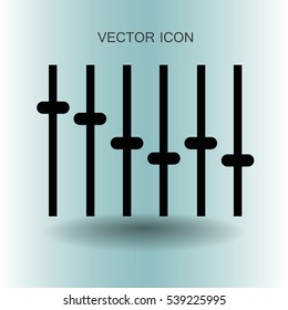 equalizer in retro style vector illustration