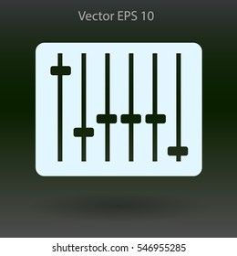 equalizer in retro style vector illustration