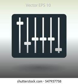 equalizer in retro style vector illustration