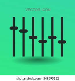 equalizer in retro style vector illustration