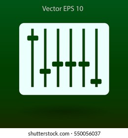 equalizer in retro style vector illustration