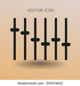 equalizer in retro style vector illustration