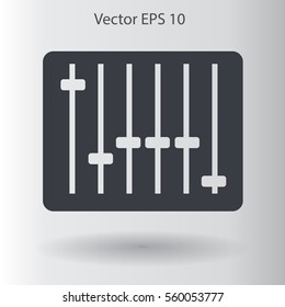 equalizer in retro style vector illustration