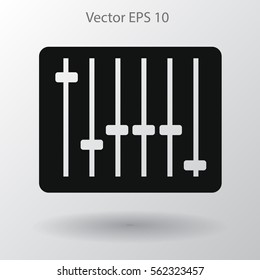 equalizer in retro style vector illustration