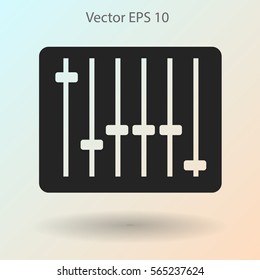 equalizer in retro style vector illustration