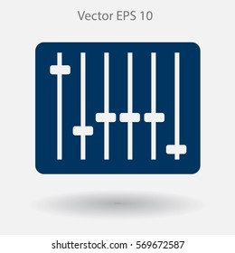 equalizer in retro style vector illustration