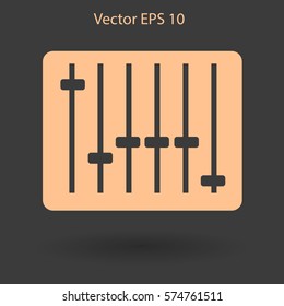 equalizer in retro style vector illustration