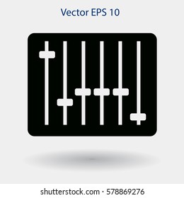 equalizer in retro style vector illustration