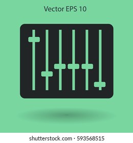 equalizer in retro style vector illustration