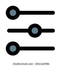 Equalizer setting for the music and audio playback