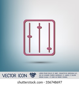 equalizer sign.