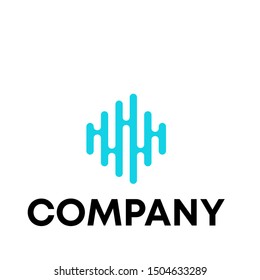 equalizer sign vector logo . music template