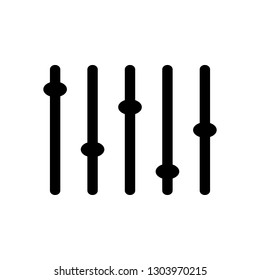 Equalizer, slider icon