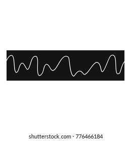Equalizer sonic icon. Simple illustration of equalizer sonic vector icon for web