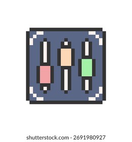 equalizer sound audio pixel art