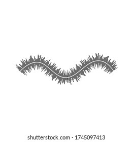 plantilla de icono vectorial del logotipo de ilustraciones de efecto ecualizador y sonido
