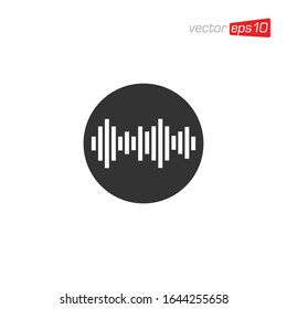 Vector de diseño de iconos de sonido del ecualizador