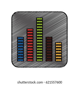 equalizer sound isolated icon