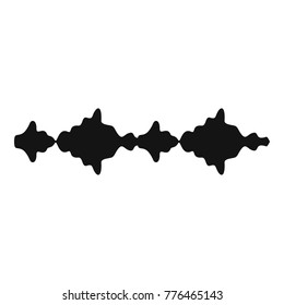 Equalizer sound radio icon. Simple illustration of equalizer sound radio vector icon for web
