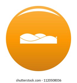 Equalizer sound tune icon. Simple illustration of equalizer sound tune vector icon for any design orange