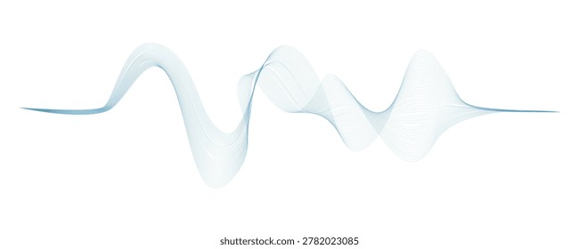 Equalizer sound wave design isolated on a white background
