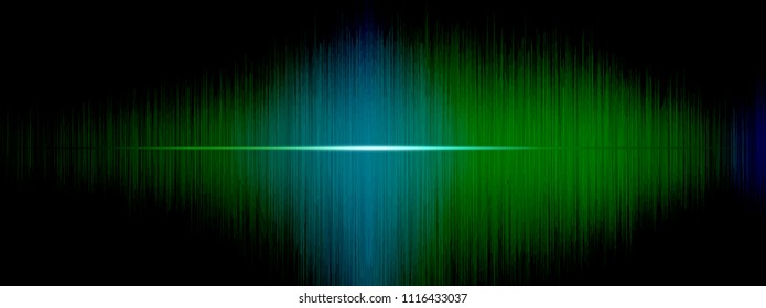Equalizer, Sound wave rhythmic, wave frequencies, light abstract background, Bright, laser. Green Sound waves oscillating. Abstract green music fluctuation equaliser rhythm Vector Background 