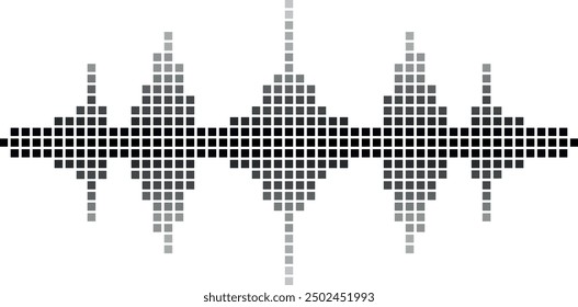 equalizer sound wave stripes black no background