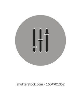 equalizer symbol shaped icon vector on white background