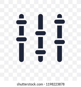 Equalizer transparent icon. Equalizer symbol design from Music collection. Simple element vector illustration on transparent background.