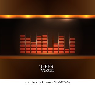 Equalizer vector background 