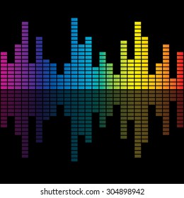 Equalizer vector background.