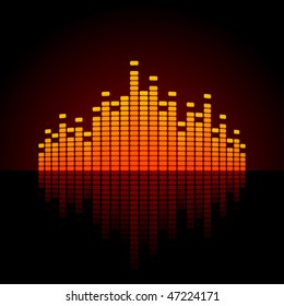 Equalizer vector background