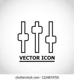 Equalizer Vector icon