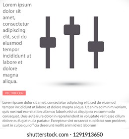 Equalizer Vector icon