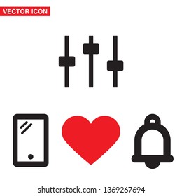 Equalizer Vector icon