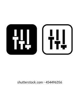 Equalizer vector icon