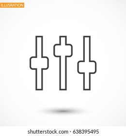 Equalizer Vector icon