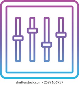 Equalizer vector icon. Can be used for printing, mobile and web applications.