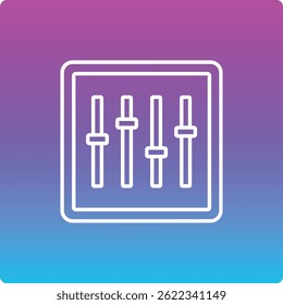 Equalizer vector icon. Can be used for printing, mobile and web applications.