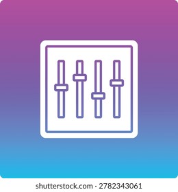 Equalizer vector icon. Can be used for printing, mobile and web applications.