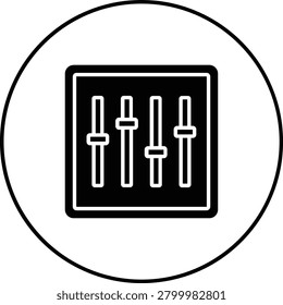 Equalizer vector icon. Can be used for printing, mobile and web applications.