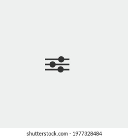 Equalizer vector icon illustration sign
